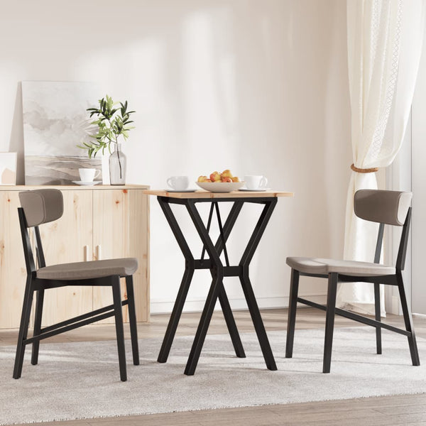 Esstisch Kiefer Massivholz & Stahl Y-Gestell 50x50