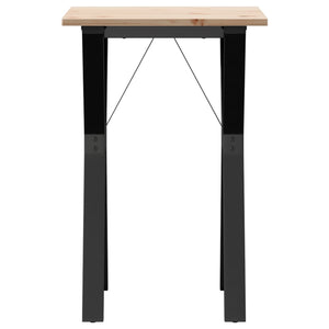 Esstisch Kiefer Massivholz & Stahl Y-Gestell 50x50