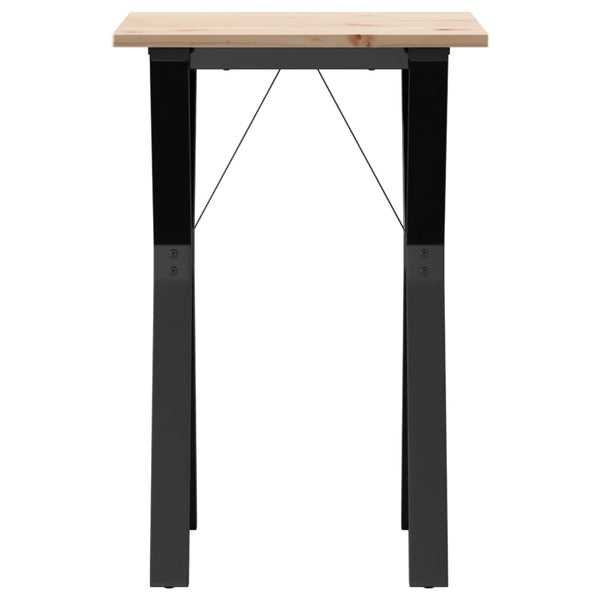 Esstisch Kiefer Massivholz & Stahl Y-Gestell 50x50