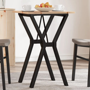 Esstisch Kiefer Massivholz & Stahl Y-Gestell 50x50
