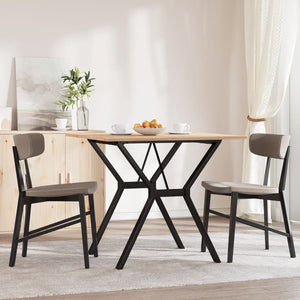 Esstisch Kiefer Massivholz & Stahl Y-Gestell 80x80 cm