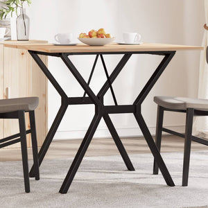Esstisch Kiefer Massivholz & Stahl Y-Gestell 80x80 cm