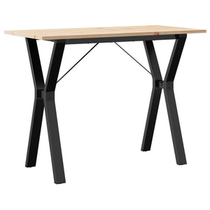 Esstisch Kiefer Massivholz & Stahl, 100x50 cm