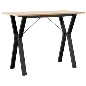 Esstisch Kiefer Massivholz & Stahl, 100x50 cm