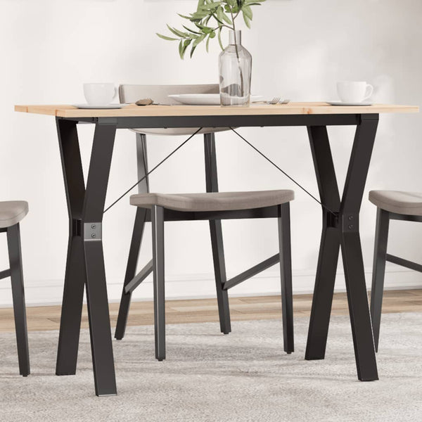 Esstisch Kiefer Massivholz & Stahl, 100x50 cm