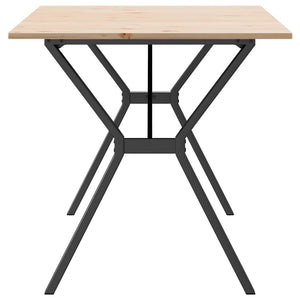 Esstisch Y-Gestell Kiefer Massivholz 140x80 cm