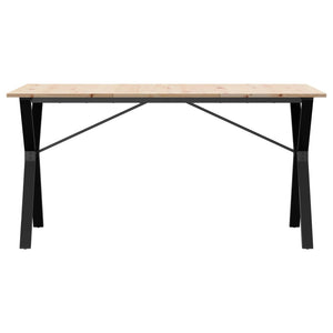 Esstisch Kiefer Massivholz & Stahl, 160 cm