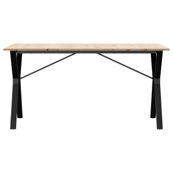 Esstisch Kiefer Massivholz & Stahl, 160 cm