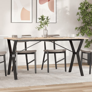 Esstisch Kiefer Massivholz & Stahl, 160 cm