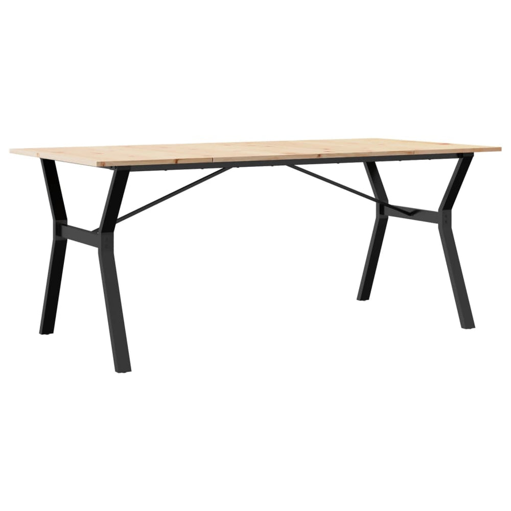Massivholz Esstisch mit Y-Gestell, 180 cm
