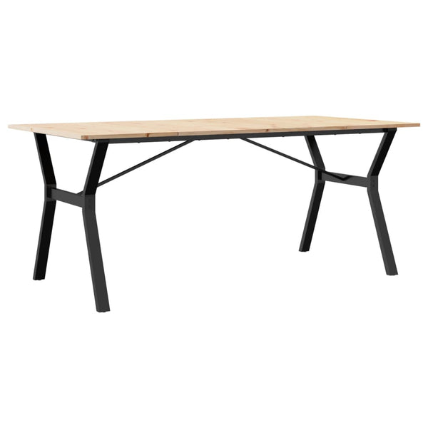 Massivholz Esstisch mit Y-Gestell, 180 cm