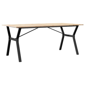 Massivholz Esstisch mit Y-Gestell, 180 cm