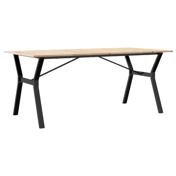 Massivholz Esstisch mit Y-Gestell, 180 cm
