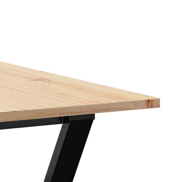 Massivholz Esstisch mit Y-Gestell, 180 cm
