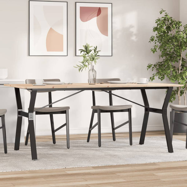 Massivholz Esstisch mit Y-Gestell, 180 cm