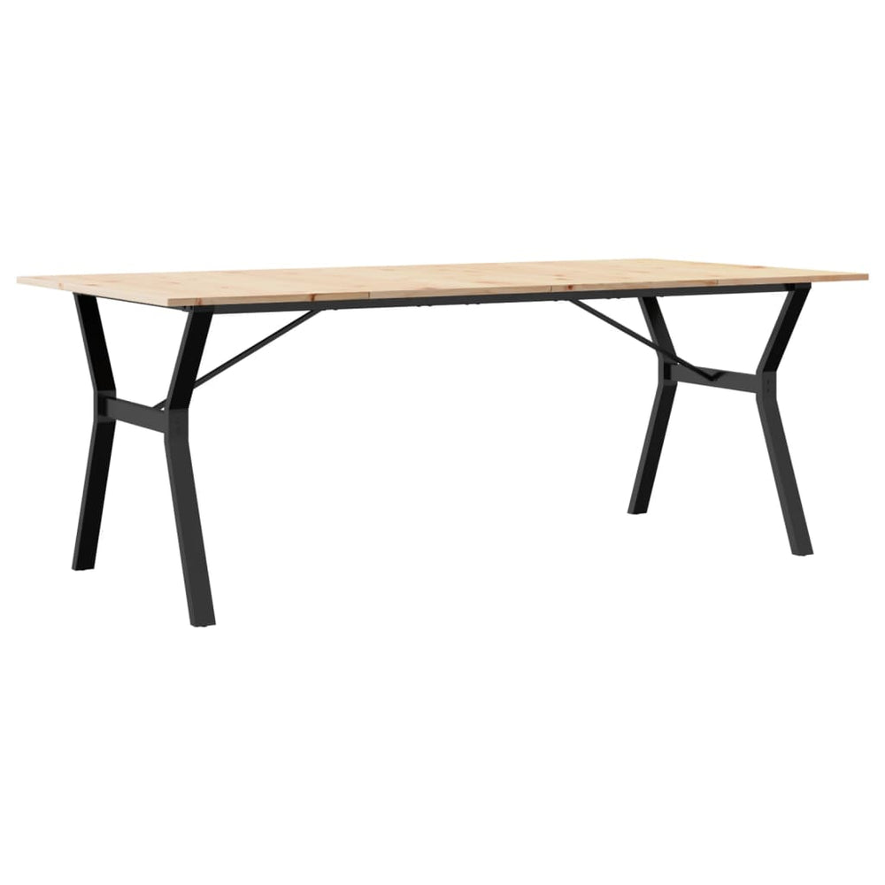Massivholz Esstisch mit Y-Gestell, 200cm
