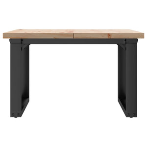 Couchtisch Kiefer Massivholz Stahl 70x70 cm