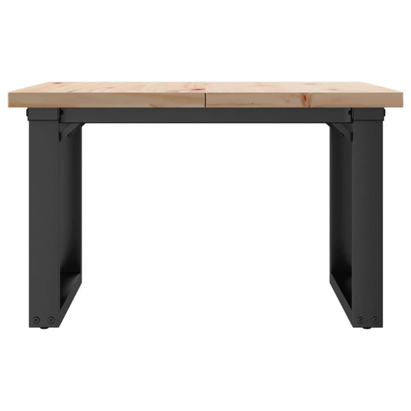 Couchtisch Kiefer Massivholz Stahl 70x70 cm