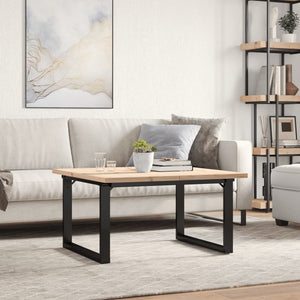 Couchtisch Kiefer Massivholz & Stahl 80x80 cm