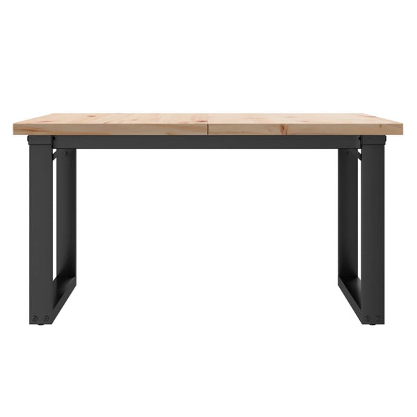 Couchtisch Kiefer Massivholz & Stahl 80x80 cm
