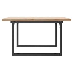 Couchtisch Kiefer Massivholz & Stahl 80x80 cm