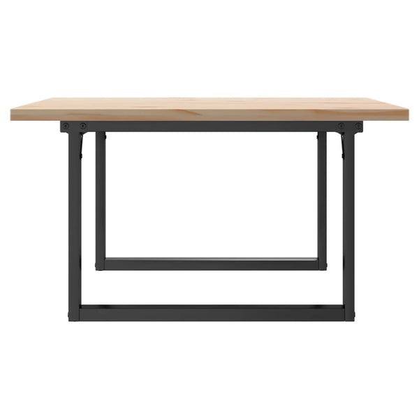 Couchtisch Kiefer Massivholz & Stahl 80x80 cm