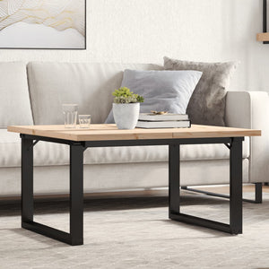 Couchtisch Kiefer Massivholz & Stahl 80x80 cm