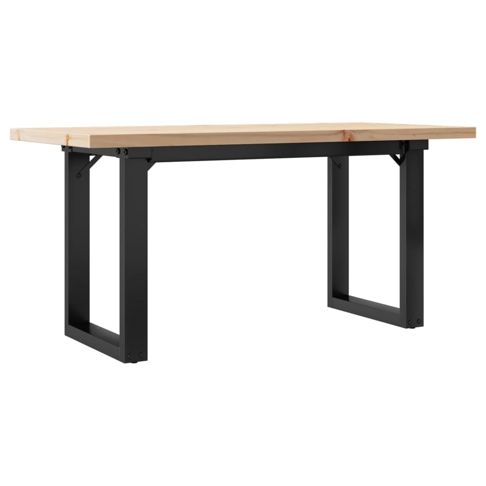 Couchtisch Kiefer Massivholz & Stahl 90x40 cm