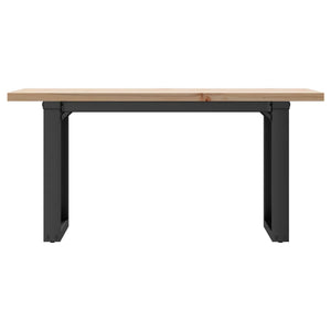 Couchtisch Kiefer Massivholz & Stahl 90x40 cm