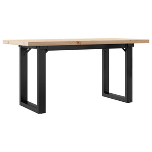 Couchtisch Kiefer Massivholz & Stahl 90x40 cm