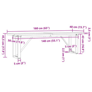 Couchtisch Kiefer Massivholz 160 cm