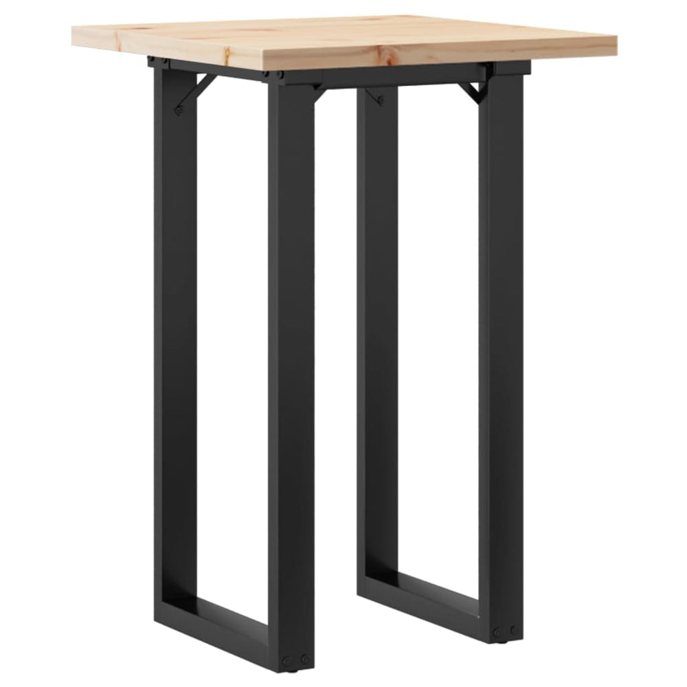 Esstisch Kiefer Massivholz & Stahl O-Gestell
