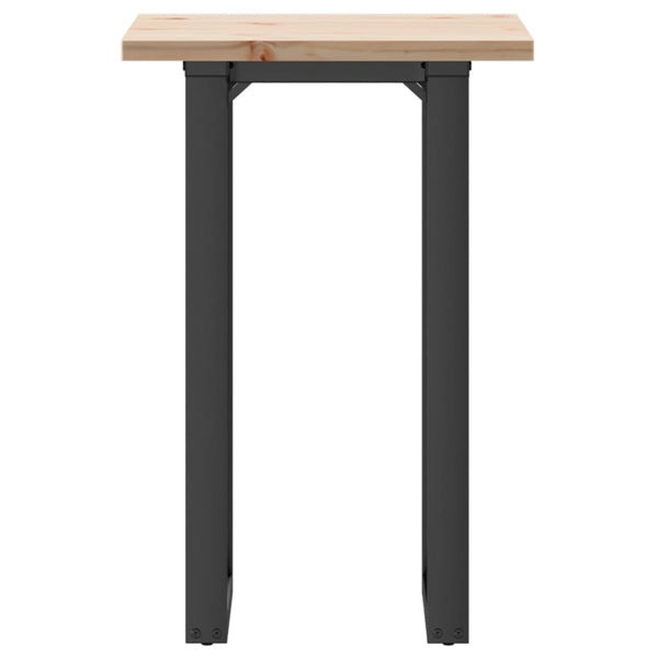 Esstisch Kiefer Massivholz & Stahl O-Gestell