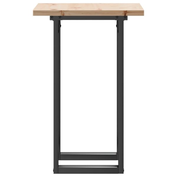 Esstisch Kiefer Massivholz & Stahl O-Gestell