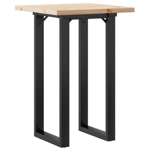 Esstisch Kiefer Massivholz & Stahl O-Gestell