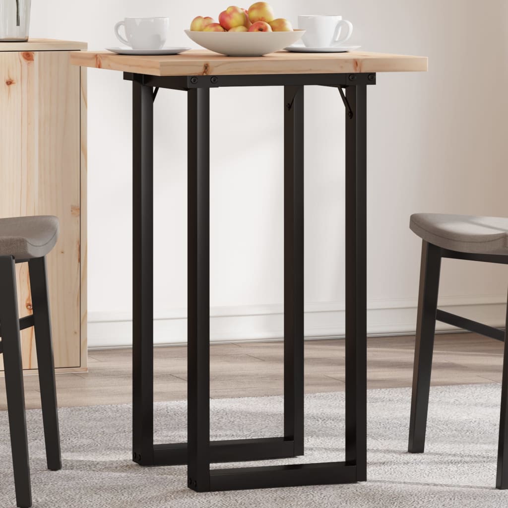 Esstisch Kiefer Massivholz & Stahl O-Gestell