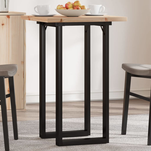 Esstisch Kiefer Massivholz & Stahl O-Gestell