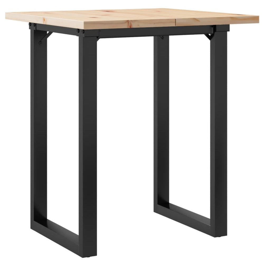 Esstisch Kiefer Massivholz & Stahl 70x70 cm
