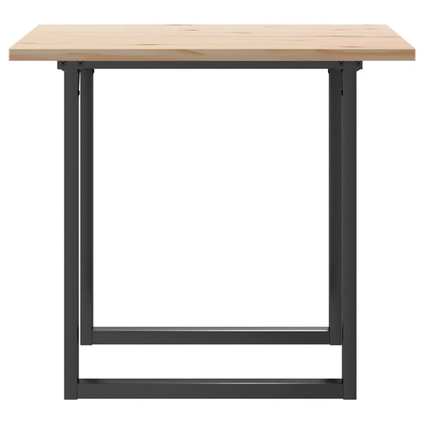 Esstisch Kiefer Massivholz 90x90 cm mit Stahlgestell
