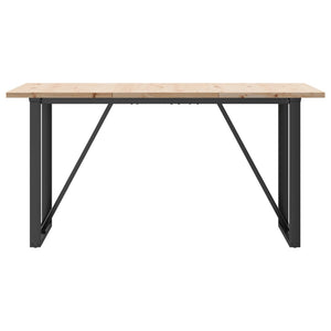 Esstisch Kiefer Massivholz & Stahl 160x80 cm