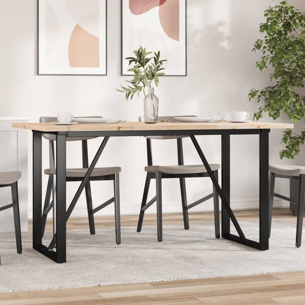 Esstisch Kiefer Massivholz & Stahl 160x80 cm