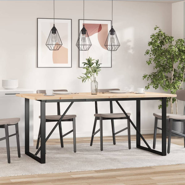 Esstisch Kiefer Massivholz & Stahl 180x90 cm