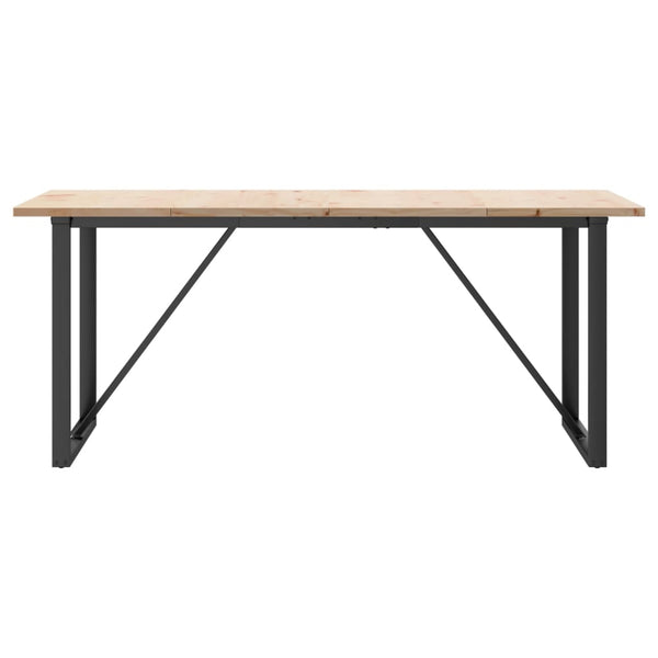 Esstisch Kiefer Massivholz & Stahl 180x90 cm