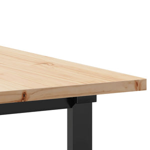 Esstisch Kiefer Massivholz & Stahl 180x90 cm