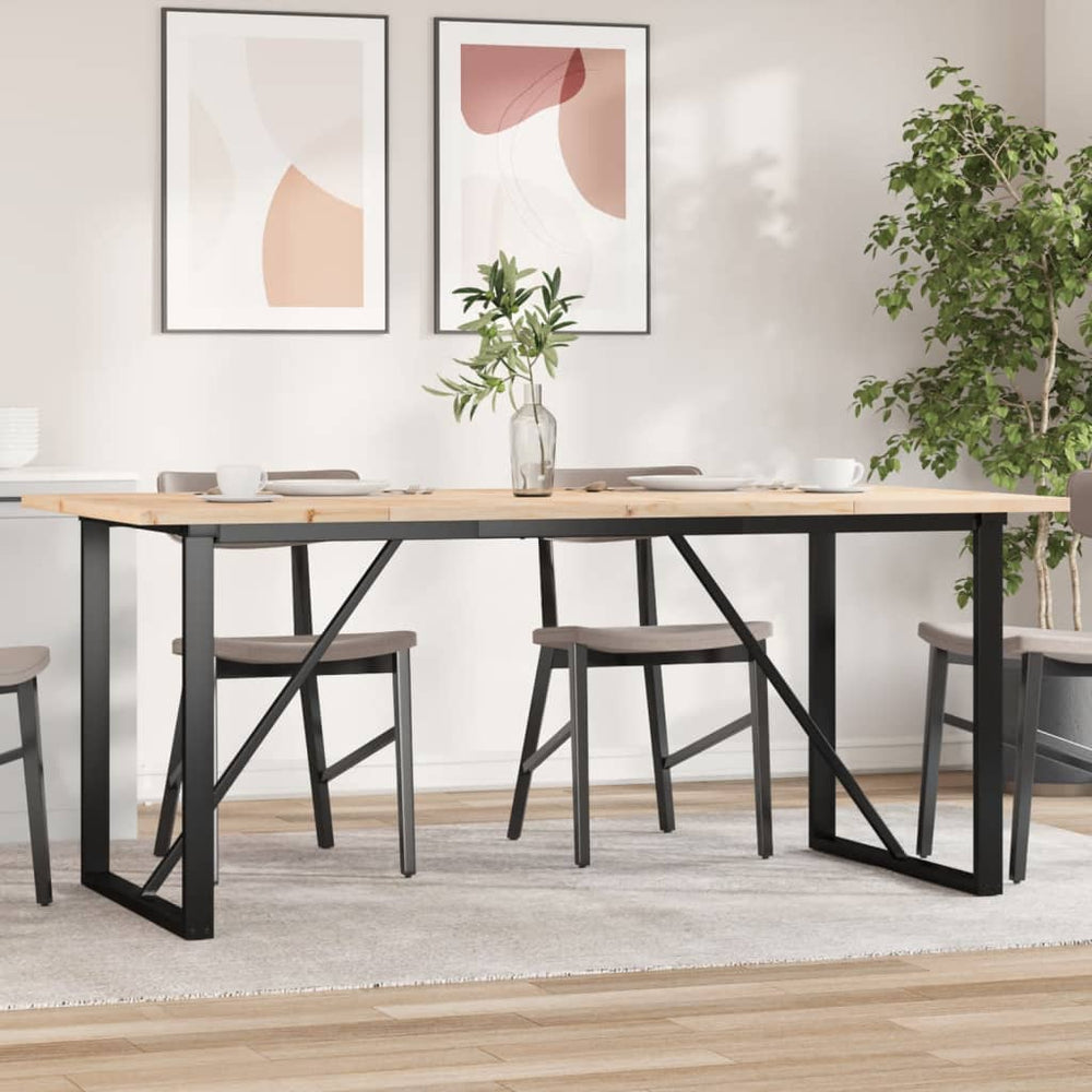 Esstisch Kiefer Massivholz & Stahl 180x90 cm
