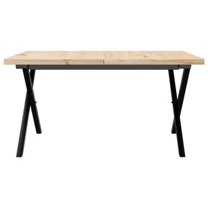 Couchtisch Kiefer Massivholz & Stahl 90x90 cm