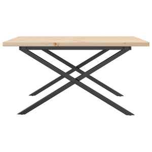 Couchtisch Kiefer Massivholz & Stahl 90x90 cm