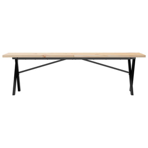 Couchtisch Kiefer Massivholz X-Gestell 160cm