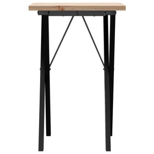 Esstisch Kiefer Massivholz & Stahl X-Gestell