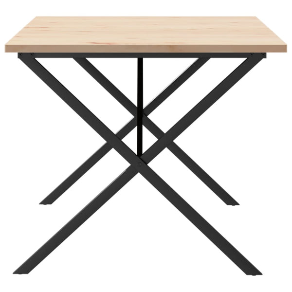 Esstisch Kiefer Massivholz & Stahl X-Gestell 180 cm